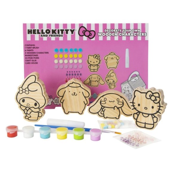 𝅺HELLO Kitty Girls Wooden Character Friends Decorating Kit - Picture 3 of 3